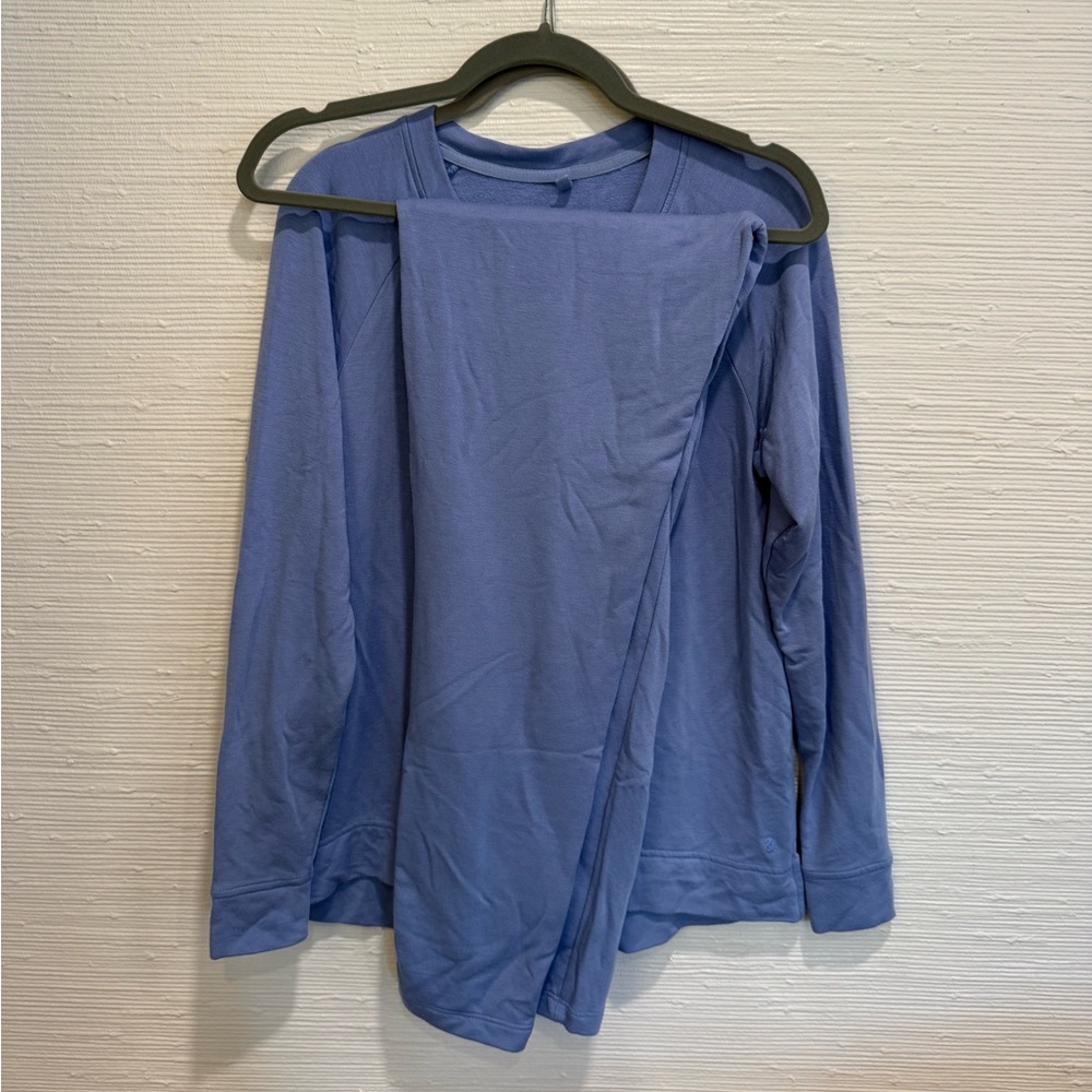 Lou & Grey Soft Blue Top & Pants Lounge Set